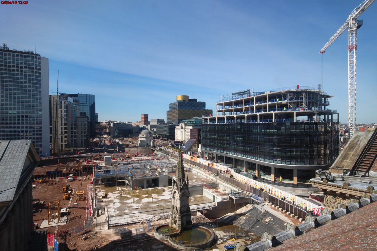 At last! Spring is in the air today over Paradise Birmingham. A busy period for us has begun with construction moving on with both One and Two Chamberlain Square <a href="/ArgentLLP/">Argent</a> <a href="/DSMDemolition/">DSM Demolition</a> @BAMConstructUK @Glenn_Howell #EricParyArchitects