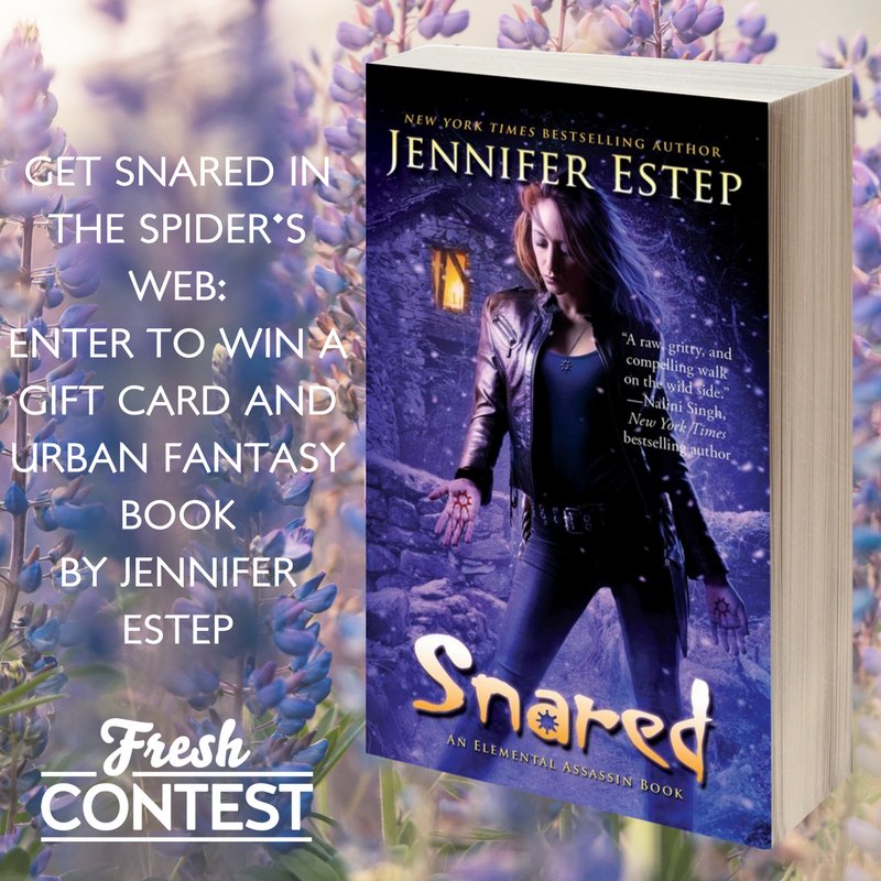 Jennifer_Estep's tweet photo. I'm giving away a print copy of SNARED, Elemental Assassin #16, and a $10 @amazon #giftcard at @FreshFiction: https://t.co/Xbnyn3fnfQ
The #contest is US addresses only, due to shipping costs. #books #authors #giveaways #FreshFiction https://t.co/JxglOTvH5l