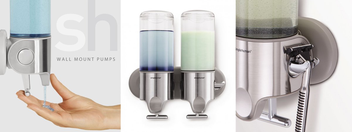 StingrayGroupSA's tweet photo. Wall Mount Pumps BT1028 &amp; BT1034

Our wall mount pumps eliminate bottle clutter from your shower &amp; help keep everything you need within easy reach. The ergonomic t-bar lever works with your natural grip for precise, one-handed dispensing. Hook holds a razor and other accessories https://t.co/BFczWTMkMG