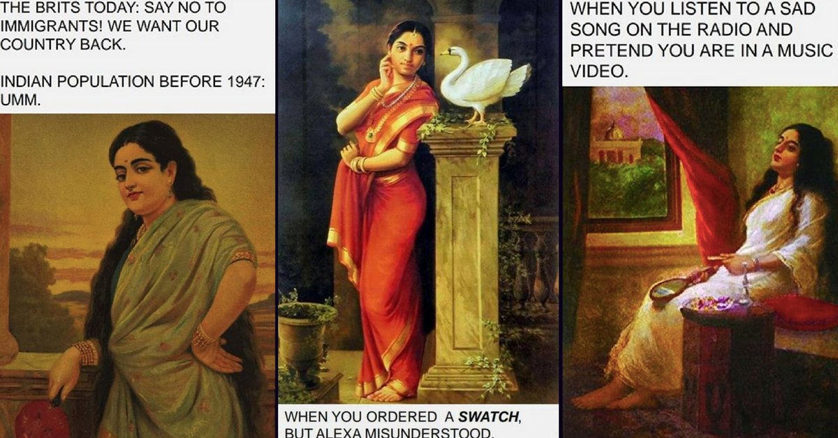 Raja Ravi Varma &amp; Hilarious Memes.
preadr.com/l/5ac4c88186c4…
@GabbarSanghi <a href="/ankitjha23/">Ankit Jha</a> <a href="/_PatnaBeats/">PatnaBeats</a> <a href="/jamloafes/">Jamie Loafes</a> <a href="/ritesoulsurfer/">Ritesh Agarwal</a> <a href="/HinduPaintings/">Hinduism Paintings</a> <a href="/CJ_Bharat/">Companion Journey</a> <a href="/raovallab/">Vallabh Rao 瓦拉 饶</a> 

#memes #art #culture #India