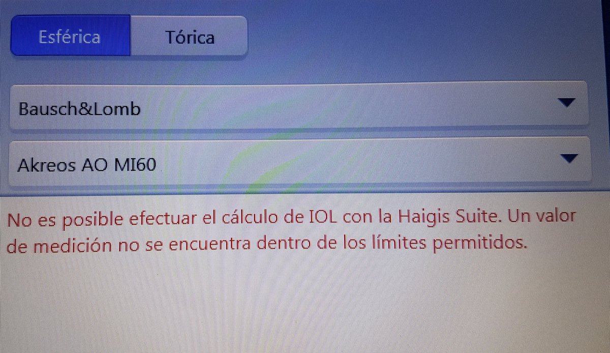 jacalvosanz's tweet photo. Cálculo de LIOs en casos extremos, cuando ni el propio IOLMaster 700 sabe que hacer...
#desafío #cataratas #másalládelasfórmulas #postLasik #Error404 https://t.co/qgKswACvIa