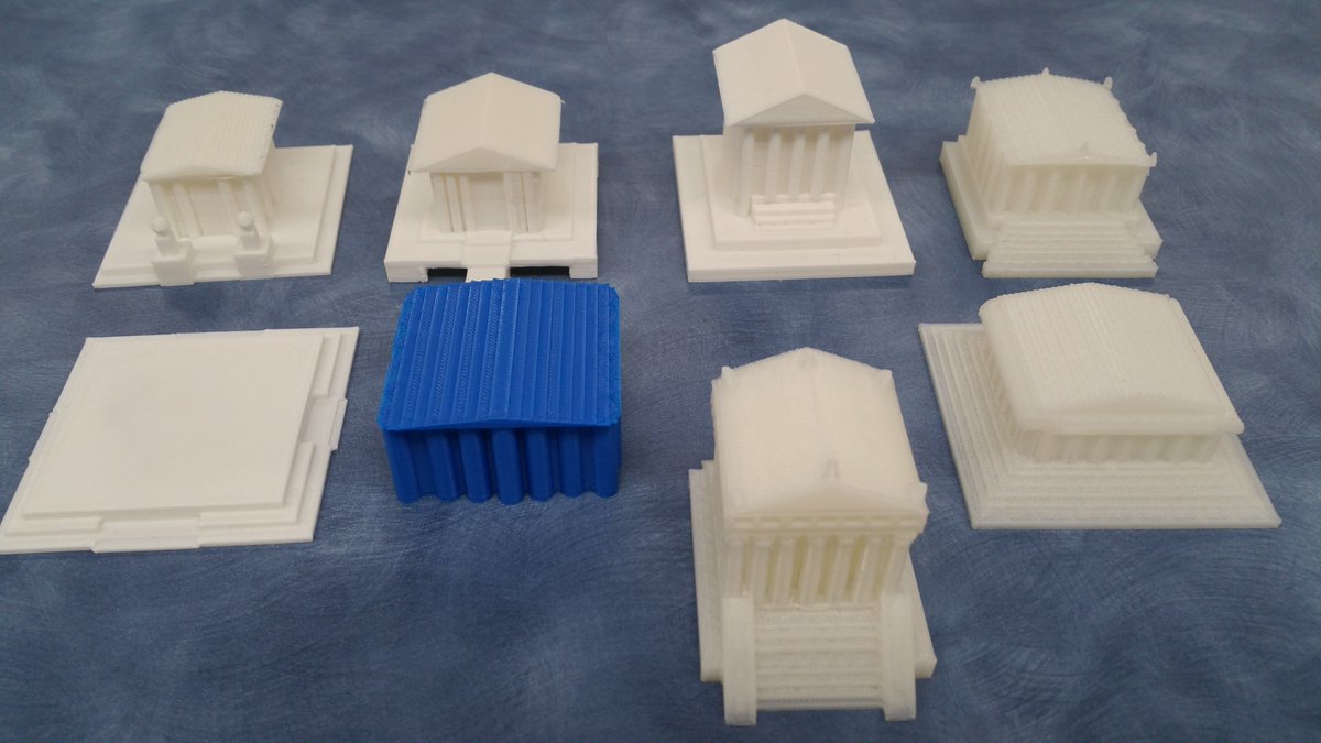 LakeviewLMC's tweet photo. Let's see, where did we leave off with the @tinkercad #3Dprint 7 Wonders project? Zeus @ Olympia &amp; Temple of Artemis. @makergear @SMFSchools @LakeviewLoop https://t.co/l3aVp1AwWU