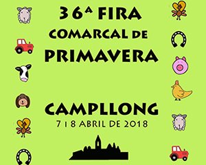 FiresCatalanes's tweet photo. 7 - 8 abril Fira Comarcal de Primavera a #Campllong #Gironès #Girona
 +info:  https://t.co/p4oQo8LUAD @FiraCampllong @diputaciogirona @Gironanoticies https://t.co/CjT7Pfh3Ep
