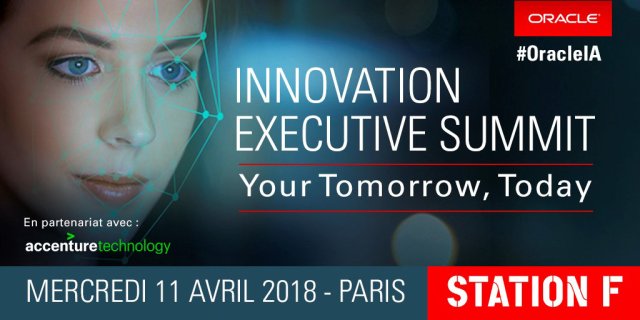 JPMichenaud's tweet photo. J-7 pour l'#Oracle #Innovation Executive Summit @joinstationf @Oracle_France ! RDV mercredi 11/04 pour échanger sur #IntelligenceArtificielle, #IoT &amp; #blockchain, avec la participation exceptionnelle de Safra A. Catz, CEO d’Oracle. https://t.co/Hf7AWo1SQd https://t.co/KX8HWBQnXj