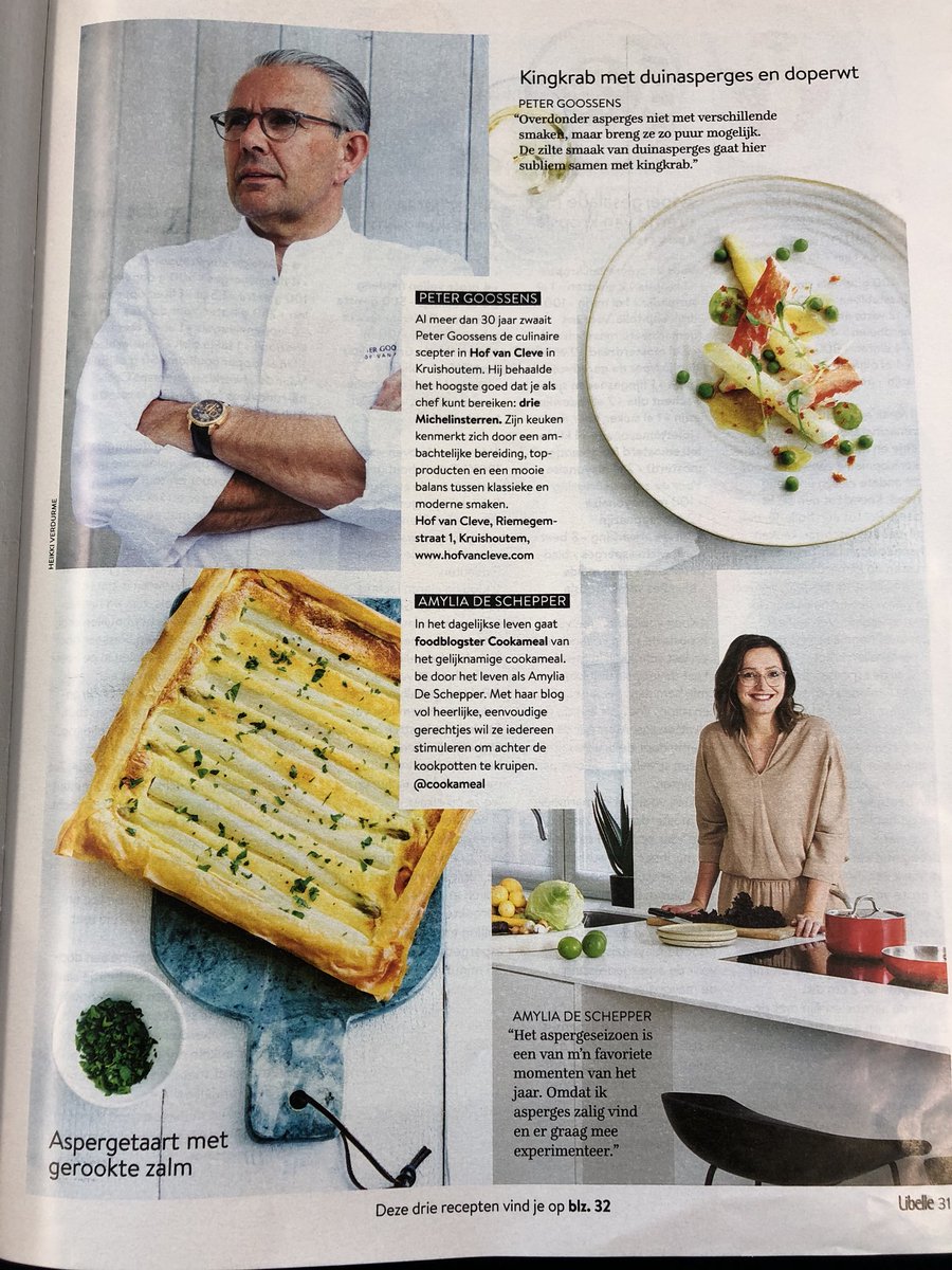 cookameal's tweet photo. Wat is er leuker dan in @LibelleBelgie staan? 
Naast Peter Goossens in Libelle staan! #tezot #cookameal https://t.co/F6VdTJTYDU