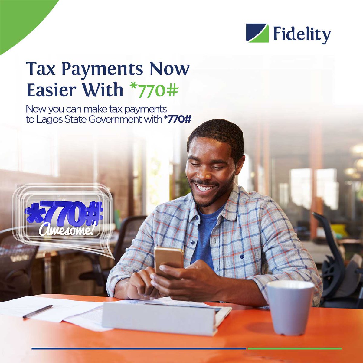 fidelitybankplc's tweet image. Making payments to Lagos State Government is now easy with *770# #InstantBanking