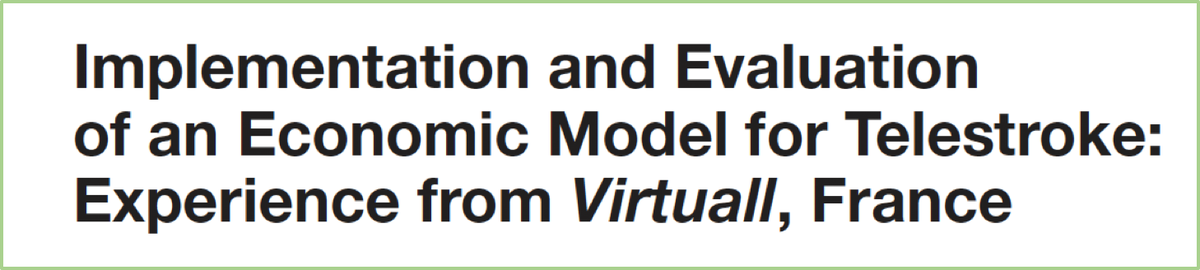 eNeuroVasc's tweet photo. Évaluation médico-économique d’un modèle Français de télémédecine pour l’AVC par le Dr. Richard

#eneurovasc #telemedecine #AVC @la_SFNV @SFNRadio 
https://t.co/T0oFtvLowl https://t.co/gKTOW1NwHj