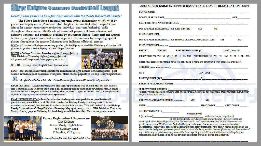 ReadyHoops's tweet image. 5th Annual Bishop Ready Boys Basketball Youth Summer League! Compete-Develop-Learn-Have Fun with the #ReadyHoops Staff! Sign-Up today to get your early registration discount!
