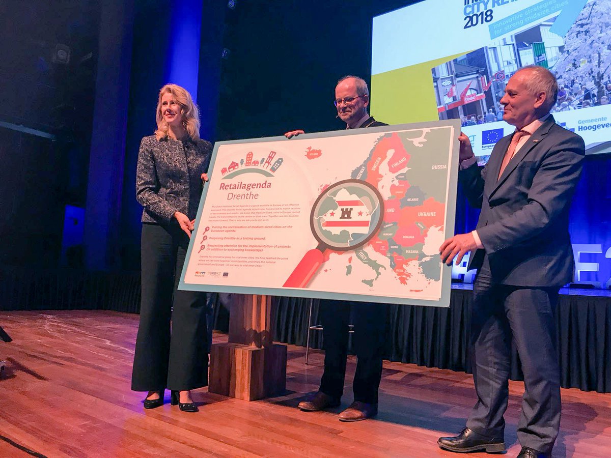 ProvDrenthe's tweet image. #Drenthe als #proeftuin #Retailagenda. #ICRE2018 bit.ly/2uQVIDX @URBACTRetaiLink @Platform31 @GemHoogeveen @EU_Regional