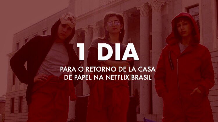 lacasadepapelbr's tweet photo. O MAIOR ASSALTO DA HISTÓRIA CONTINUA AMANHÃ NA NETFLIX 💥💸 https://t.co/XzEhxOUWF1