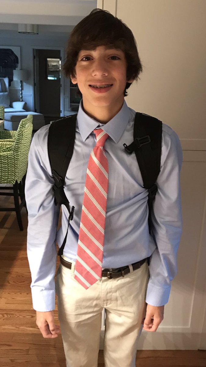 nickparanjape's tweet photo. Big #baseball game today against rival @wcsWMS but more importantly, Max has to wear a tie on game days #handsome #loveit #gameday #BMSBaseball #GoVikings @wcsBMS @WCSedu https://t.co/wpagw9emWh