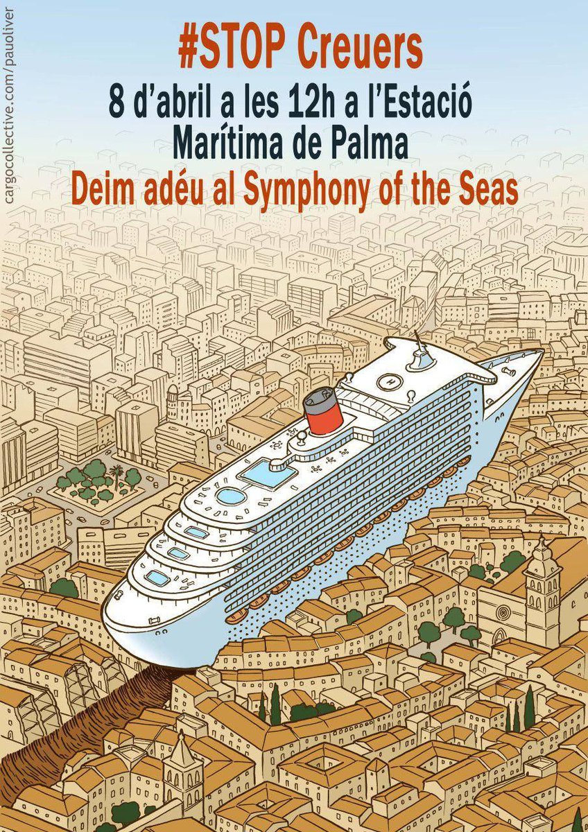 LuxTasteMaker's tweet photo. There is a lot of push back of Cruise Ships coming to Palma de Mallorca. What is your opinion? #tastemakerholiday https://t.co/ALSzzS79fn