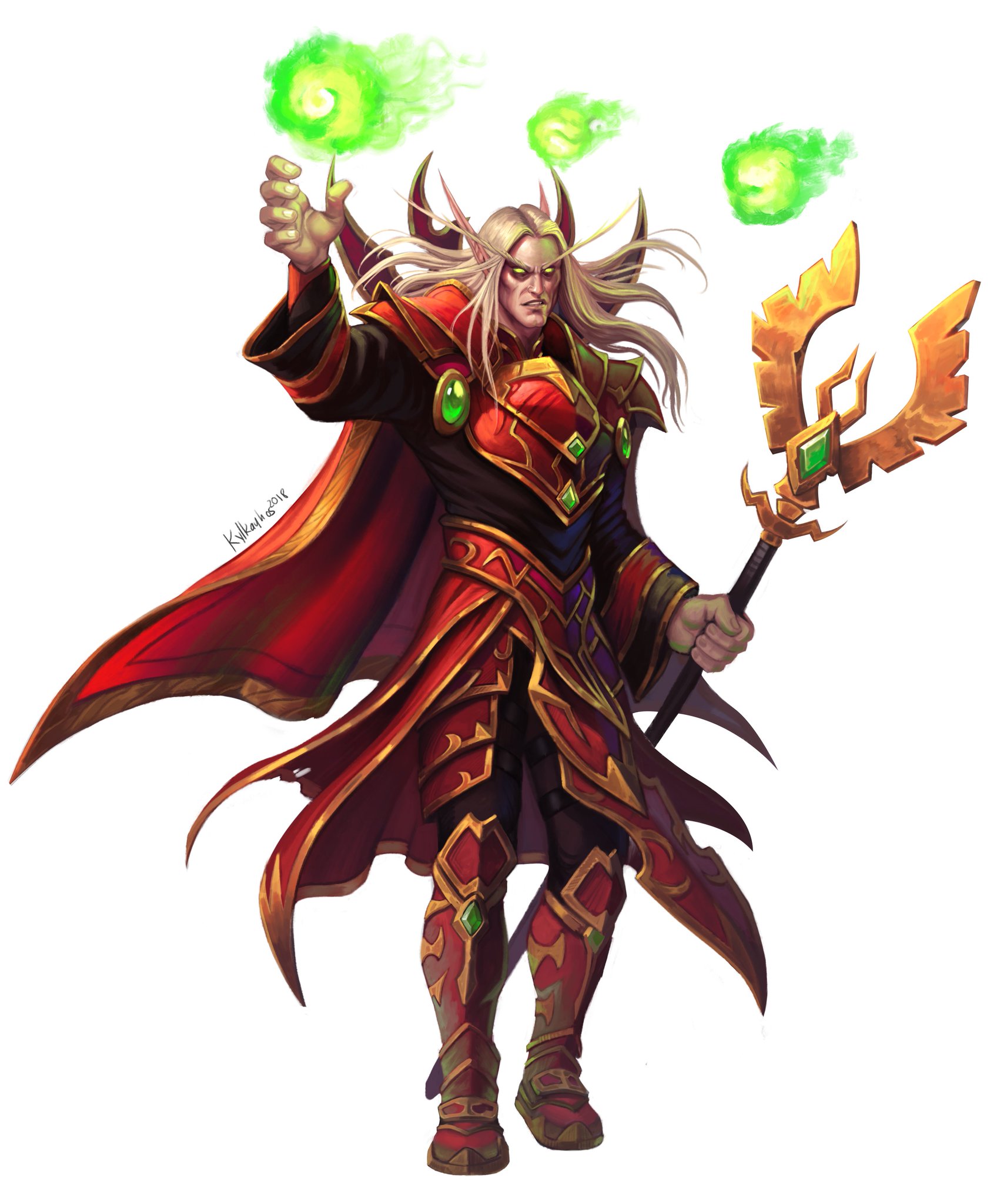 Blood Elf Male Mage Image Of A Male Elf Blood Mage On Craiyon