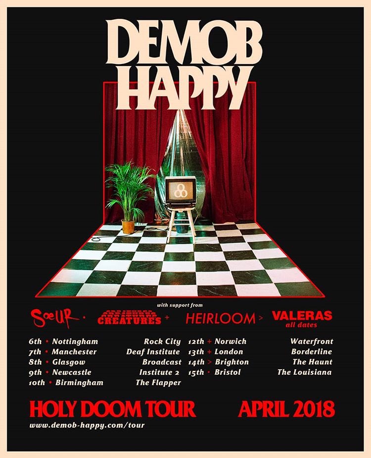 🔥HOLY DOOM TOUR STARTS TOMORROW🔥

Can't wait to take this beast on the road! It's Gunna be very special. Who's comin?? 

Limited tickets available at demob-happy.com/tour