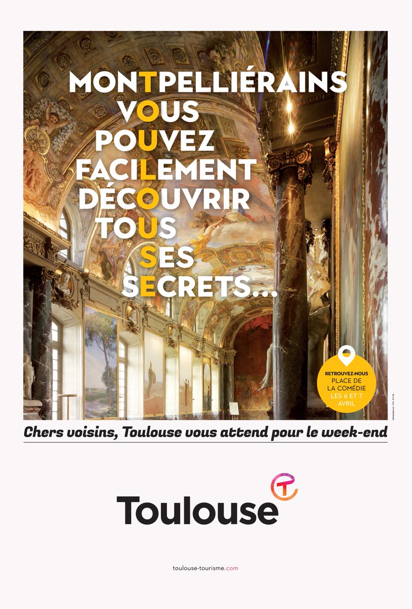 VisitezToulouse's tweet photo. 😀 Vendredi et samedi #Toulouse fait sa Comédie à Montpellier ! https://t.co/zfpl5cS125 Dégustations, animations, ateliers, avec de très nombreux prestataires : on vous attend ! #visiteztoulouse https://t.co/W8Wq6AKgPI