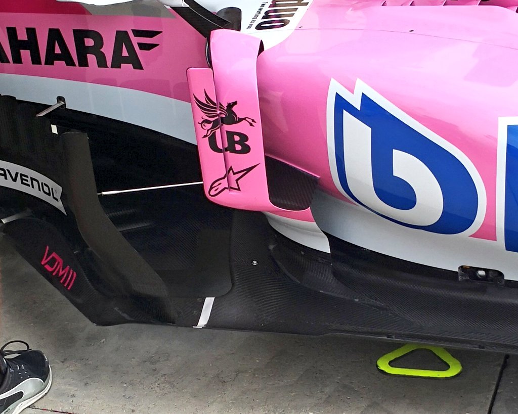 AlbertFabrega's tweet photo. Force India vuelve a la configuración d direccionadores d pontón d antes d Melbourne. Algo no funcionó como se esperaba. https://t.co/kmLnrqrMjp