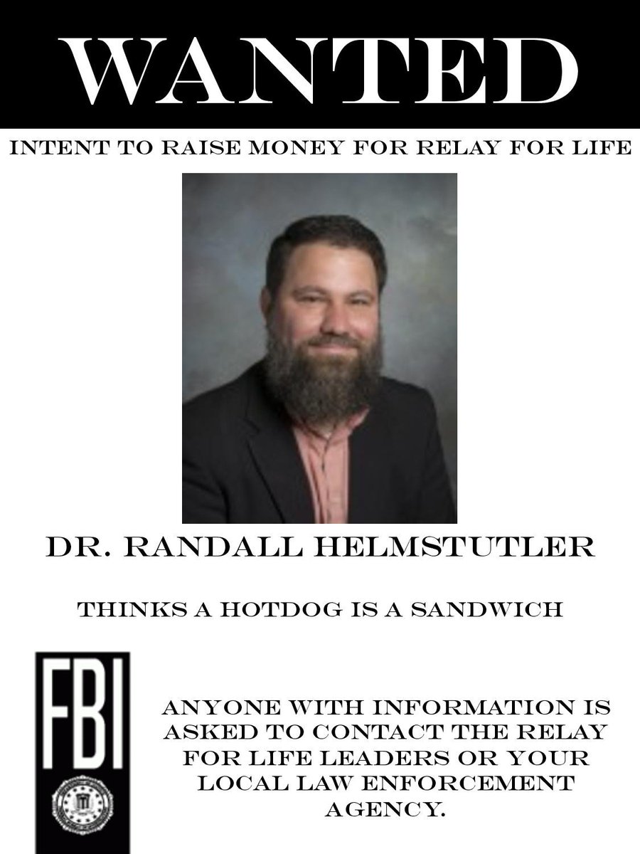 RelayForLifeUMW's tweet photo. WANTED. Join us for Jail N’ Bail in front of Lee Hall today from 11-3! Donate to relay for life to bail out your favorite school administrators and friends! https://t.co/oKZwhQhZHM