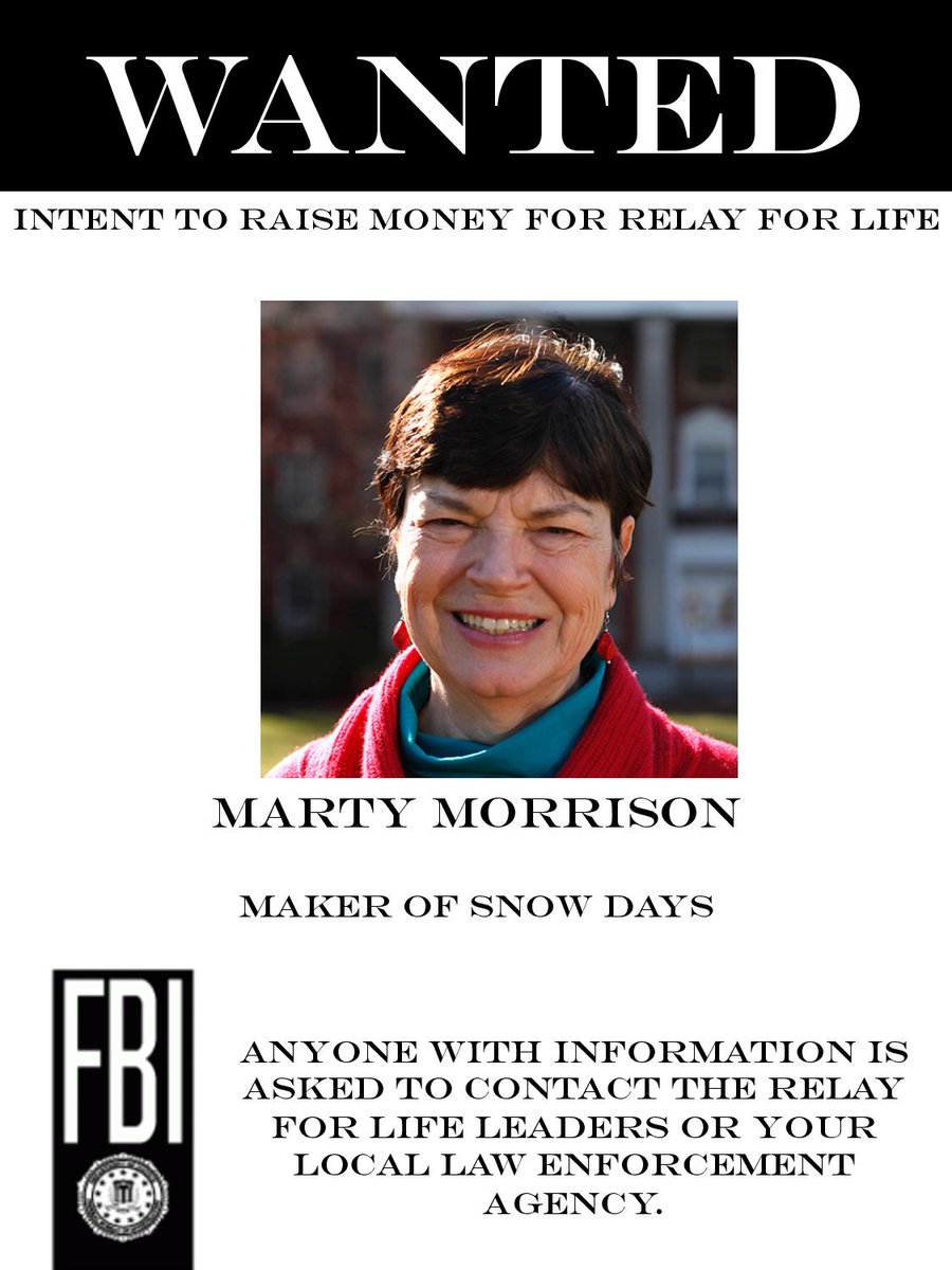 RelayForLifeUMW's tweet photo. WANTED. Join us for Jail N’ Bail in front of Lee Hall today from 11-3! Donate to relay for life to bail out your favorite school administrators and friends! https://t.co/oKZwhQhZHM