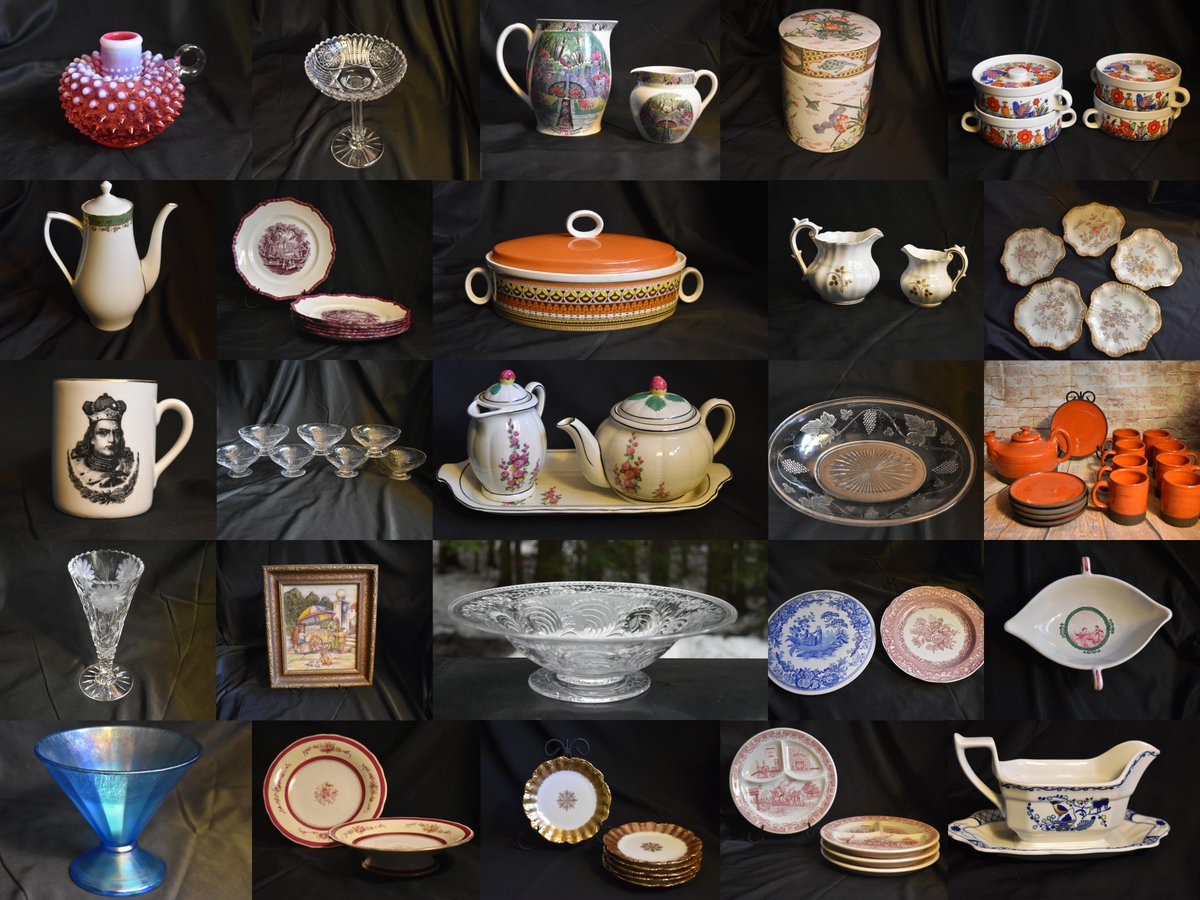 kerrberry77's tweet photo. It's officially #springtime, let's celebrate! Come by my #antiquestore for lots of new items and loads of #markdowns! 😍🐦🌷🐣#antiques #retro #vintage #dinnerware #pottery #artglass #cutglass #abp #eapg #transferware #collectibles #glassware #bestoffer https://t.co/nXw4SXJCeW https://t.co/YYN5UMqKQE