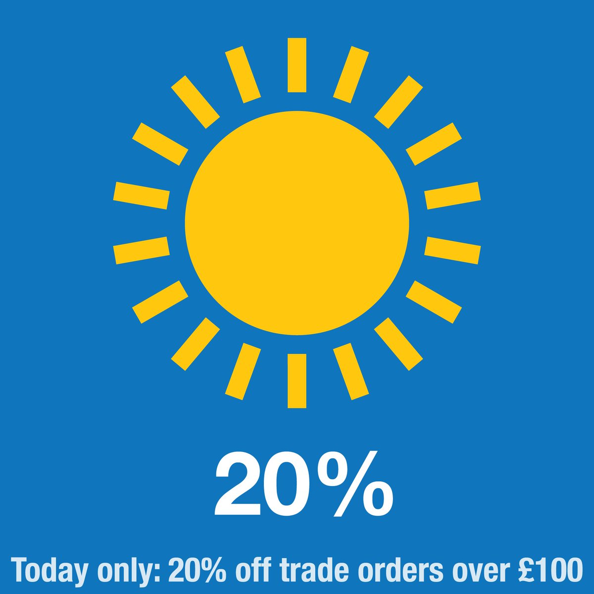 Cardtastic's tweet photo. What a lovely sunny day!

Calling shops! We’d like to offer you 20% off for 1 day only in our Sunshine Sale.

We'll take 20% off trade orders of £100 or more before midnight tonight (5th April).

https://t.co/V9lFcPwQKR

#greetingcards #minicards #shoplocal #justacard #cardshops https://t.co/H3yxbtDkLs