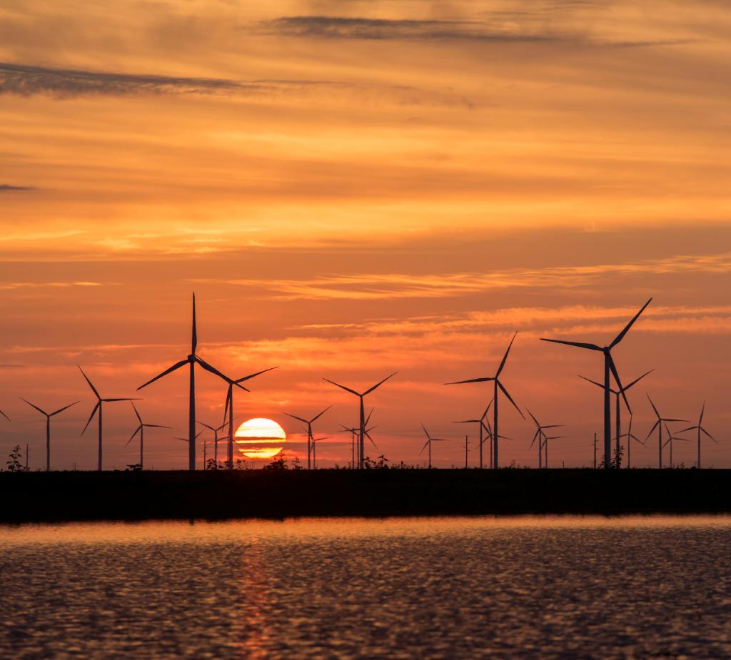 We're always in awe of the breathtaking view as the sun rises at our Los Vientos wind facility in Texas. Just take a look. #windpower