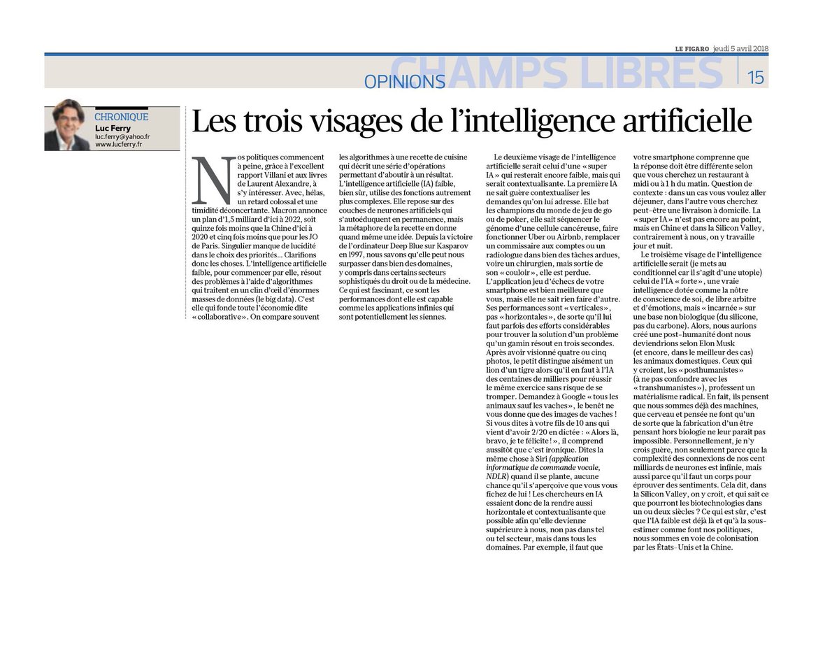 dr_l_alexandre's tweet photo. @FerryLuc resume parfaitement l'avenir de l'intelligence artificielle https://t.co/5lXoEyIxl5