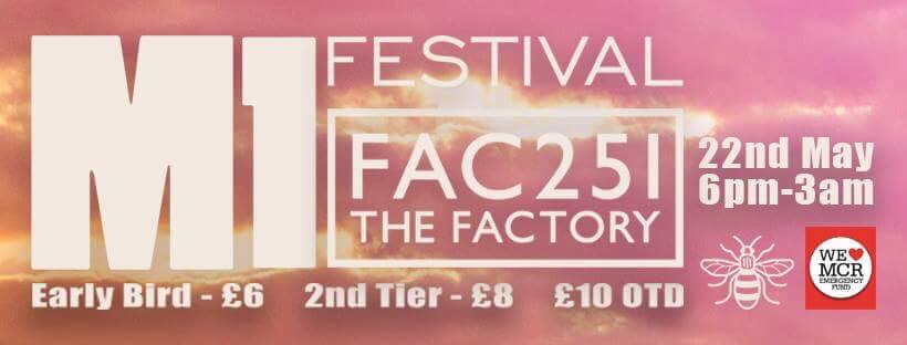 M1_Festival's tweet photo. Early Bird Tickets for M1 Festival are on sale - £6... 
#M1Fest18 #Manchester
Grab them before they run out.
All profits go towards 'We Love Manchester Emergency Fund'
https://t.co/9zoDAzMx9y

@WeLoveMCRfund @RedCrossNorth @MCR_Charity @BritishRedCross @RedCrossWeek https://t.co/fU4drZfbJc