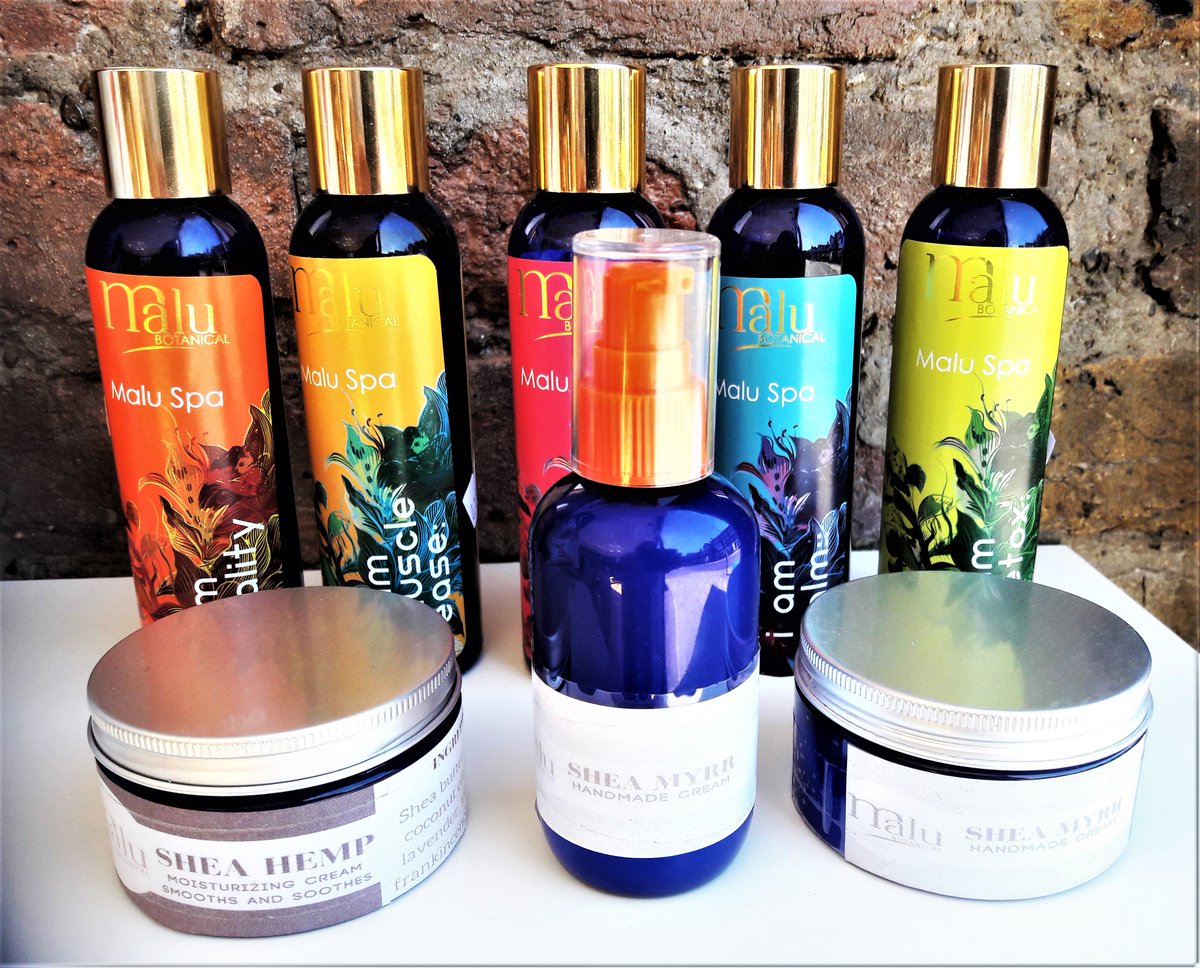Zenubian's tweet photo. #organic #natural #body #products by #local #artisans trained in #holistic #health. MALU BOTANICAL by  #homeopathic #consultant Anna. Soul tingling massage oils:  #Balance  #Vitality #Detox #Calm #Muscleease  #Cream: #Shea #Hemp #Shea  #Myrhh My fav: Balance #massage  #oil ! https://t.co/AhvpHkv0dK