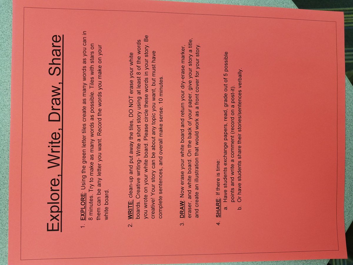 arbutuslibrary's tweet photo. Ms. Fultz and her iReady class are collaborating through a series of learning stations in the library today.  New vocabulary words are being used in creative writing stories written by each small group.  Authentic learning makes learning fun @ the AMS library! #bcpslms #slm18 https://t.co/3CrJGNLWzG