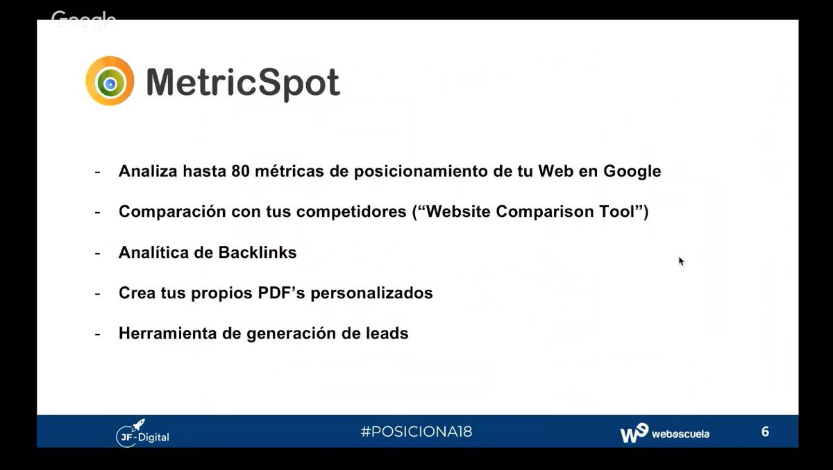 semrush_es's tweet photo. Las ventajas de @MetricSpot por @RostSMM en #Posiciona2018 https://t.co/LmfuiUnQEt