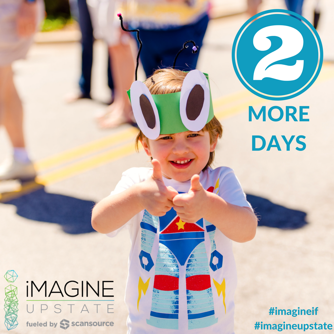 imagineupstate's tweet photo. 2️⃣ MORE DAYS! Can we get a thumbs up!? Like this post if you're coming to the festival Saturday!
.
.
#imagineif #imagineupstate #steamfest2018 #yeahthatgreenville https://t.co/iuCm49altp