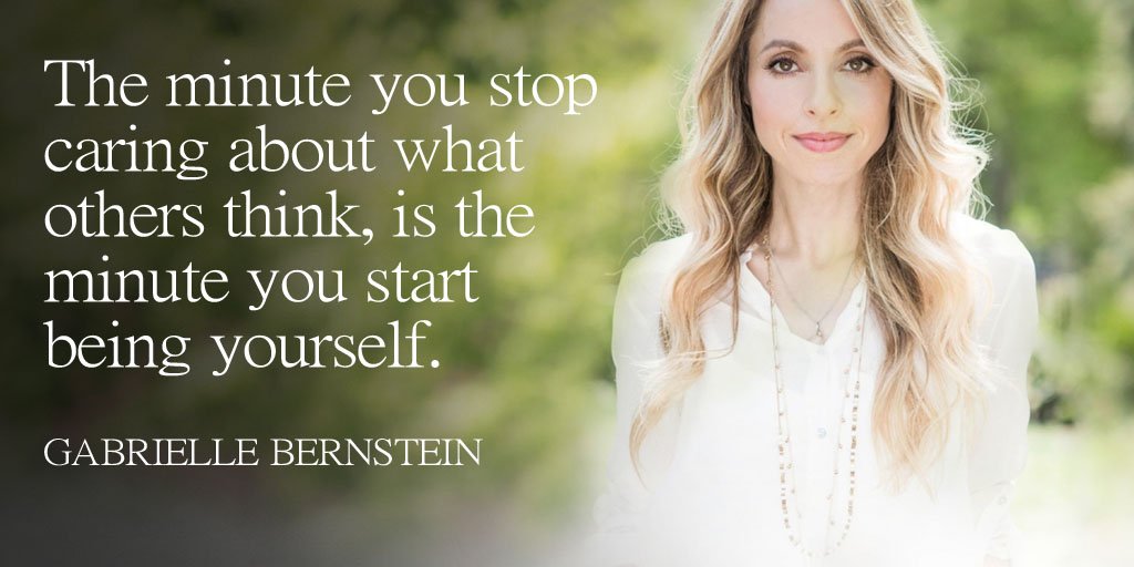 skygobuy's tweet photo. The minute you stop caring about what others think, is the minute you start being... - Gabrielle Bernstein #quote #SkyGoBuy https://t.co/Bk8EiPbXjO