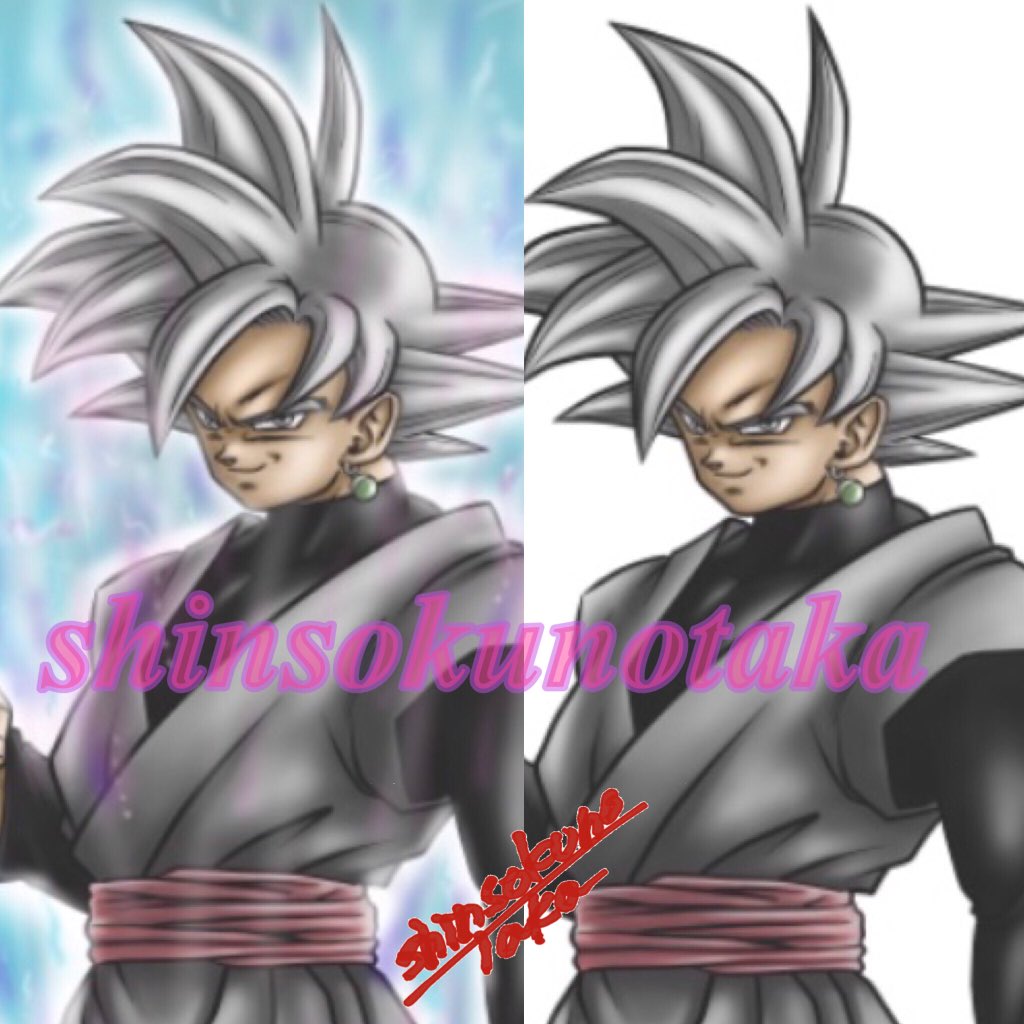 神速の鷹 ドラゴンボールイラスト ゴクウブラック 身勝手の極意 オーラ等修正版 Dragonballart Dragonball ドラゴンボール ゴクウブラック 身勝手の極意 神速の鷹