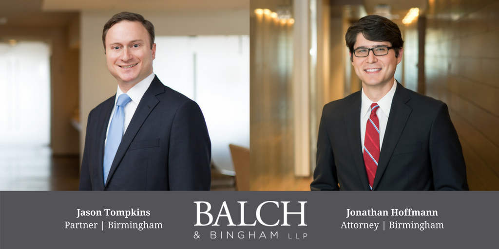 BalchBingham's tweet photo. Meet the editors of our new #PastDueBlog. Jason Tompkins, editor, focuses on consumer litigation defense of individual and class action lawsuits. The blog’s co-editor, Jonathan Hoffmann, focuses on consumer and financial services compliance and litigation. https://t.co/dQHhE0trk4 https://t.co/rVxIR9vZKi