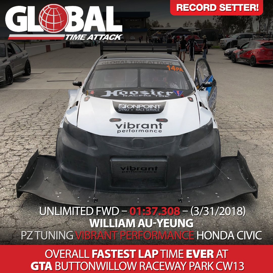Global_TA's tweet image. Congrats to Will Au-Yeung William Au-Yeung on being the Fastest! #buttonwillowraceway #CW13 #globaltimeattack #timeattack