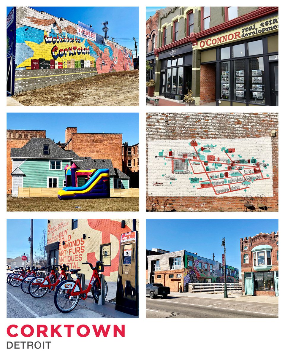 This week, we present a few spots in Corktown (Detroit's oldest neighborhood). 
ow.ly/qJgf30jeOzJ 

#OConnorDetroit #DetroitNeighborhoods #Corktown #Detroit #DetroitRealEstate #CRE