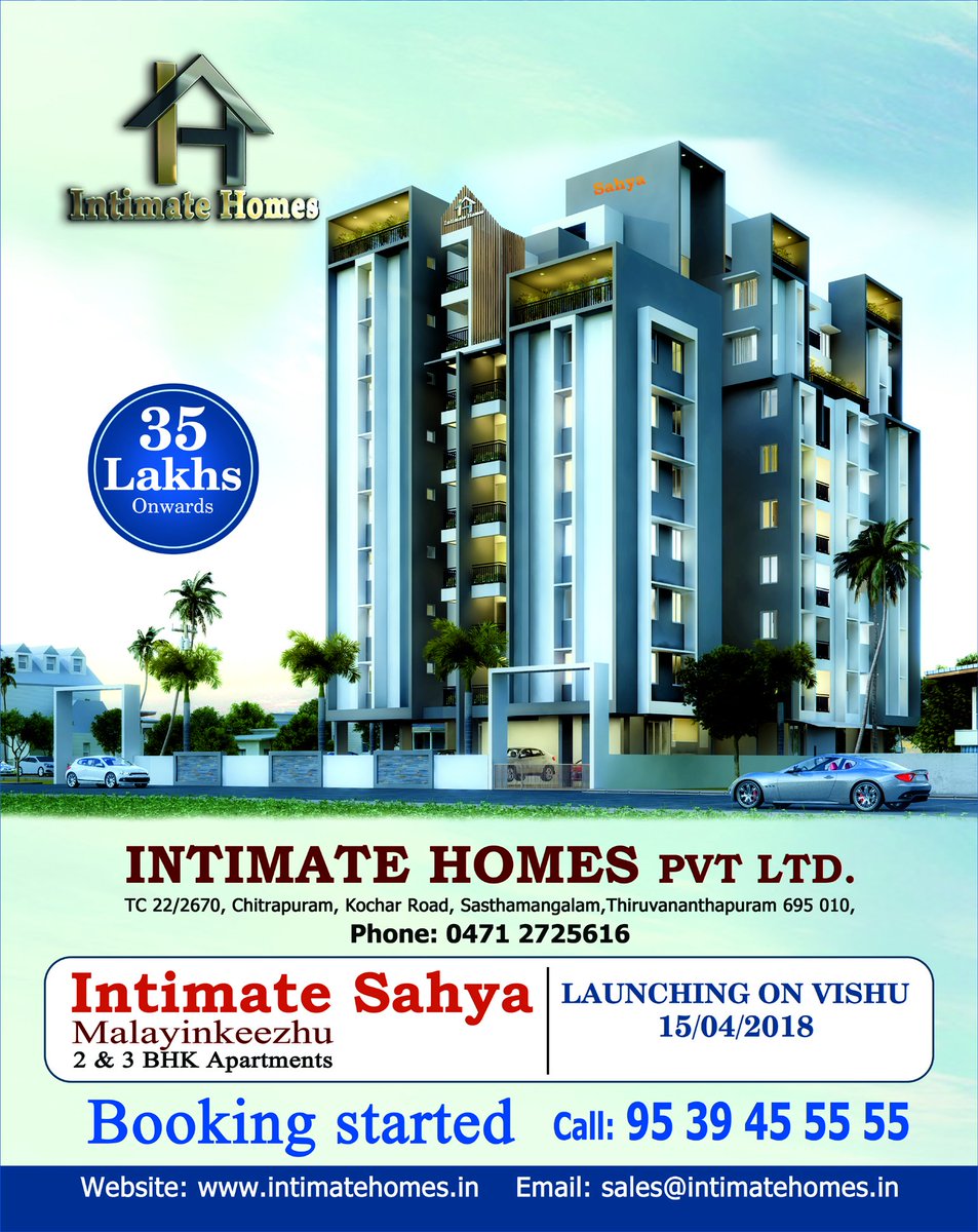 HomesPvt's tweet photo. Intimate Homes Pvt Ltd 
Sahya # Booking Started  
Contact 95 39 45 55 55
              95 39 46 55 55 
               85 940 940 72 https://t.co/AzNn6TM7zE