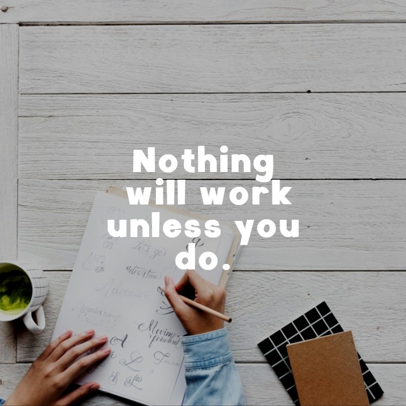 gregastew's tweet photo. Nothing will work unless you do.
Take action now! https://t.co/QhGzY4LB1g 
#Entrepreneur #Startup #Success #MakeYourOwnLane #defstar5 #mpgvip #quotes #SEO #InternetMarketing #OnlineMarketing https://t.co/Trre0G2FQN