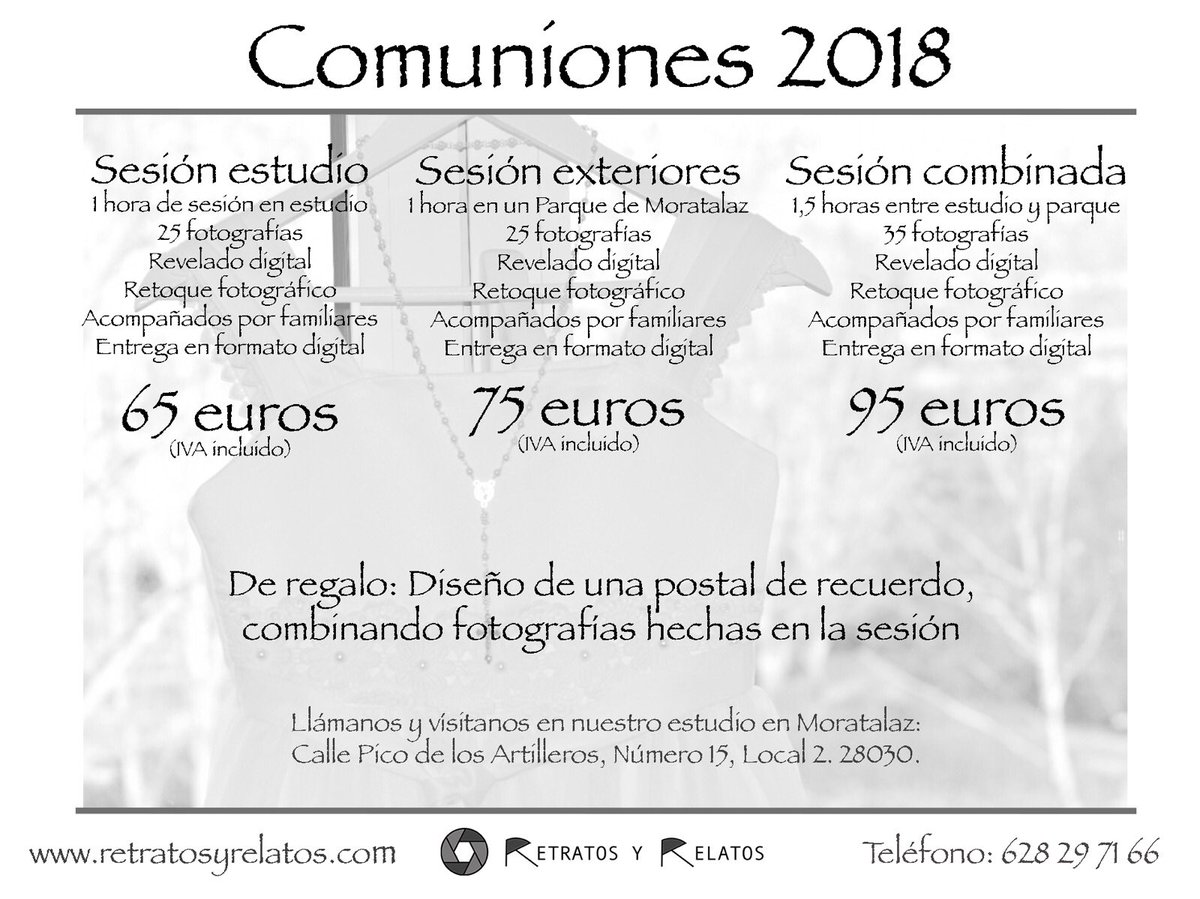 RetratosyR's tweet photo. Preparando la comunión de tu hijo? Cuenta con nosotros para que puedas recordarlo siempre! 📷 #fotografía #Madrid #Moratalaz #comunión #comuniones https://t.co/Osdt5VQRDw