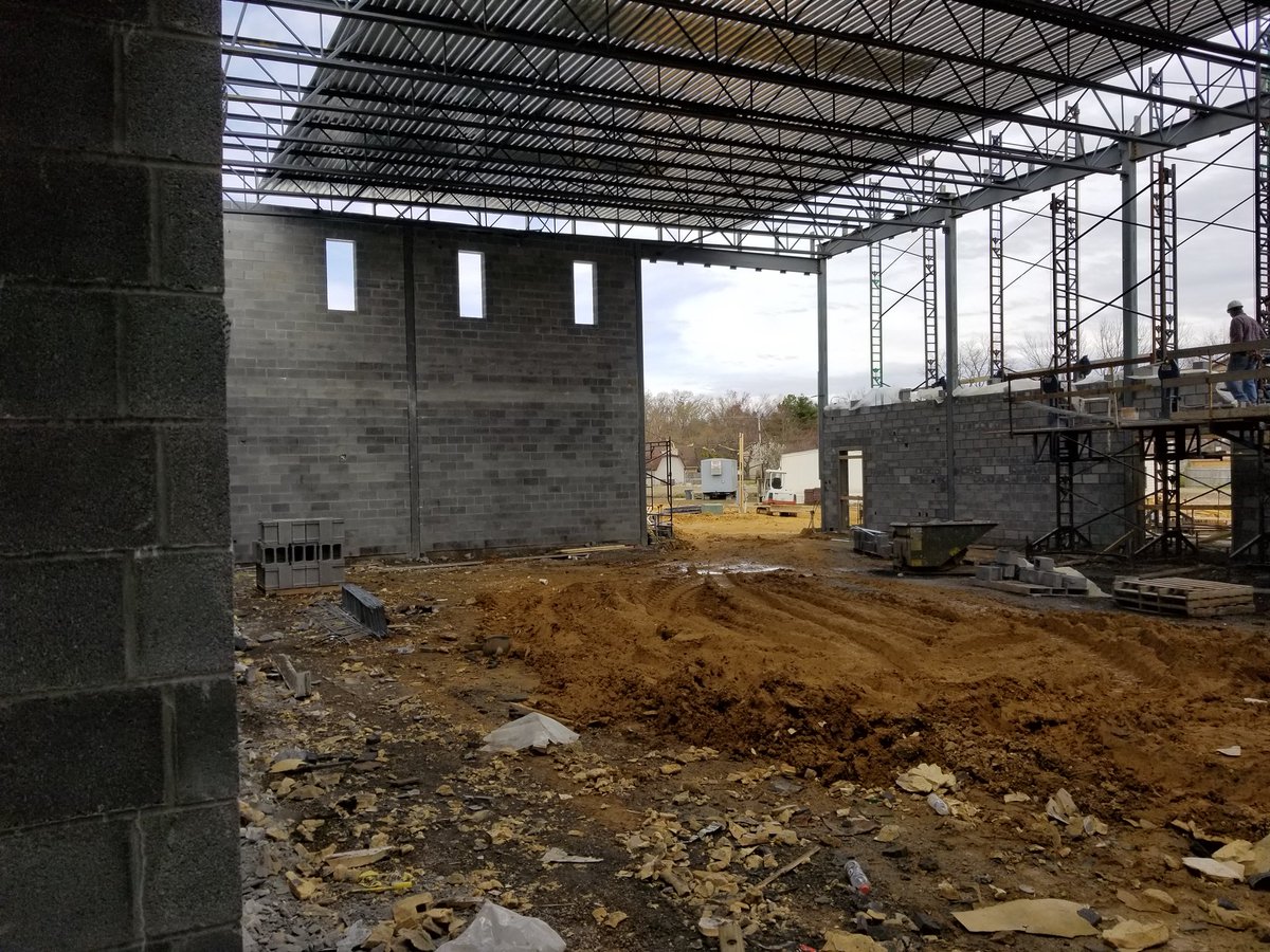 DrMuddES's tweet photo. The #DrMuddES renovation is coming along quite well! https://t.co/wl80yRK7V8