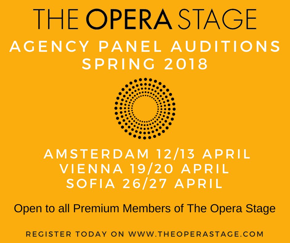 TheOperaStage's tweet image. The agency panel auditions in Amsterdam and Viena are closing in, don't wait until the last moment to sign-up! 
More info on - theoperastage.com/auditions/

#opera #Musicjobs #operajobs