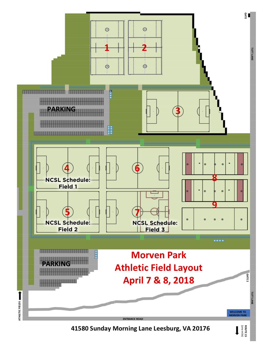 LeesburgFC's tweet photo. If we don't get a foot of snow or torrential rains this weekend, here is the Game Day Field Layout for LFC games at Morven Park.

Field # on NCSL/ODSL Schedule:
"Field 1" = Field 4 
"Field 2" = Field 5
"Field 3" = north side of Field 7.
https://t.co/sF7tgb47o2 https://t.co/H5IJ8E8NxS