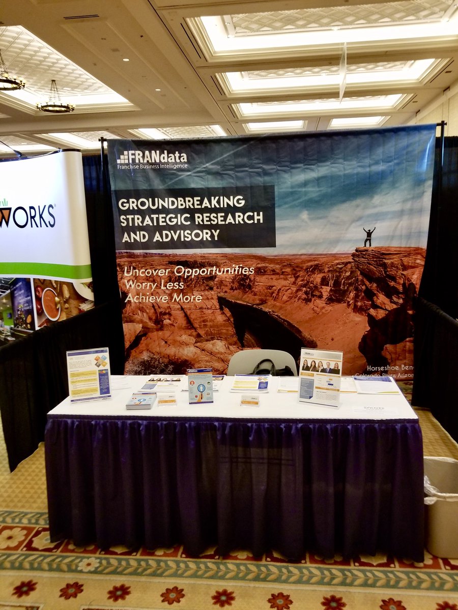 FRANdata's tweet image. Are you at #MUFC2018? Check us out at booth 542! #franchising #frandata #strategicadvisory #multiunit