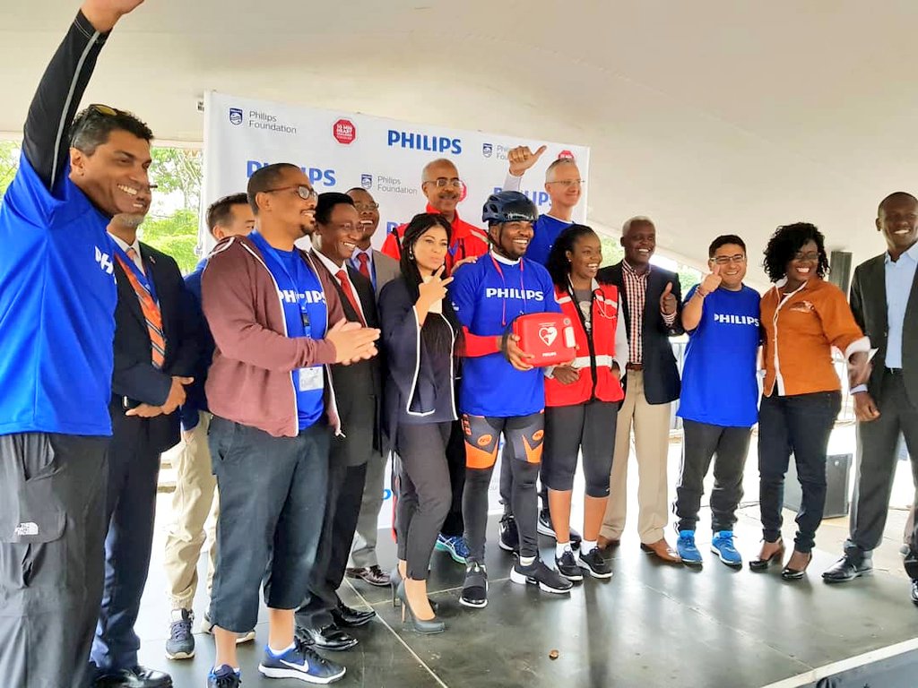 Abbas_Gullet's tweet photo. I'm happy to have attended today's launch of phase two of the #Back2Rhythm campaign by @Philips in collaboration with KRCS and @EMS_Kenya aimed at increasing public awareness around cardiac health in Kenya and improving chances of survival of victims of Sudden Cardiac Arrest. https://t.co/MUSglH7IC2
