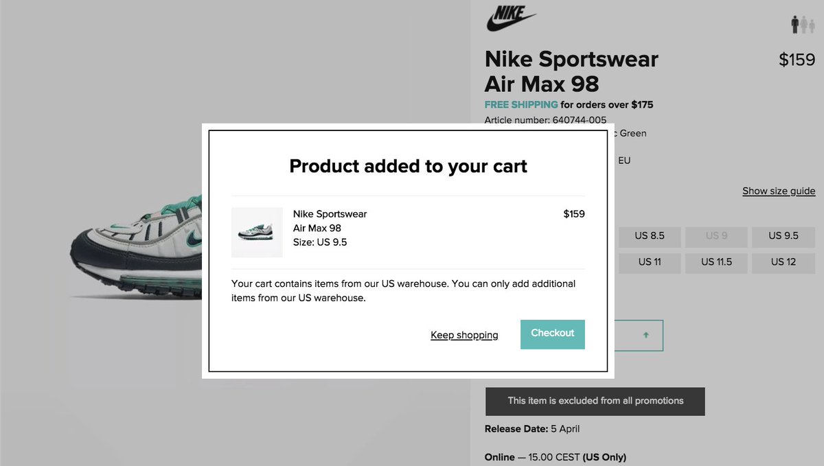 SOLELINKS's tweet photo. just added a size https://t.co/ntDNo2CtD3
