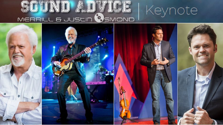 My dad Merrill Osmond, lead singer of the Osmonds, and I have teamed-up for an epic presentation of inspired messages and music called, Sound Advice, designed to help audiences take their business and personal lives to the next level.  youtu.be/v3akYvxdYUg   #soundadvice