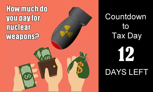 psr_la's tweet photo. Day 12 Countdown to Tax Day - Between 1950 and 1968, there were more than 1,000 accidents involving nuclear weapons according to “Command and Control” author Eric Schlosser. Luck is not a security policy.  @nuclearban is the solution #docsspeakout #rx4survival @dontbankonbomb https://t.co/Ck087UUlJX
