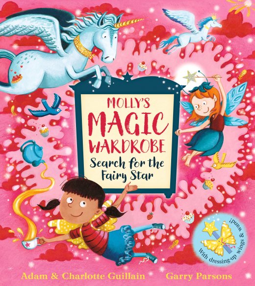 lisfairley's tweet photo. A great new character, an exciting adventure, gorgeous artwork and a free wand and wings with the book - what a brilliant new picture book series! @aguillain @cguillain @ICanDrawDinos @EgmontUK #dressingup #magicwardrobe https://t.co/Flp4esHb3d