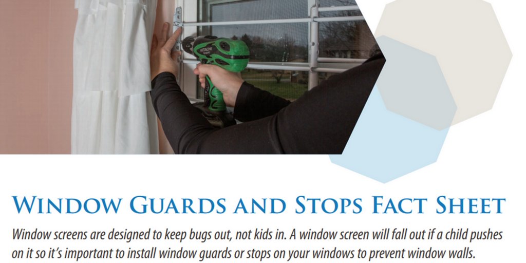 EndInjury's tweet photo. Install it! Use window guards and stops to prevent your kid from a window fall. Click the link to learn more. https://t.co/R4gRCtav3T https://t.co/pF1yvuHUko