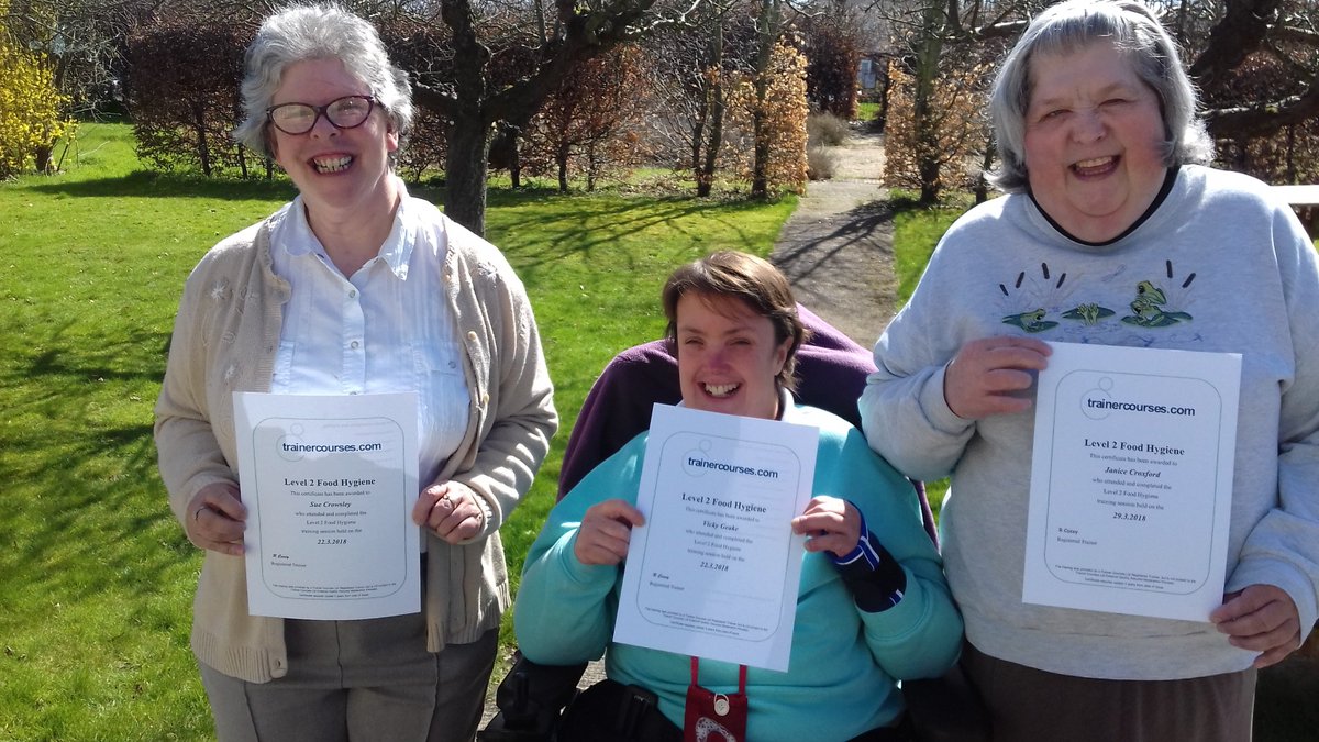 GrangeCreations's tweet photo. Janice, Sue and Vicky receive their Level 2 Food Hygiene Certificates https://t.co/MRpNKBcOOD
